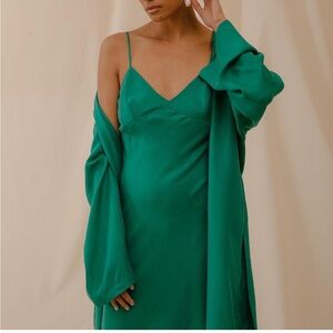 Leset Kim Midi Slip Dress in Fiji